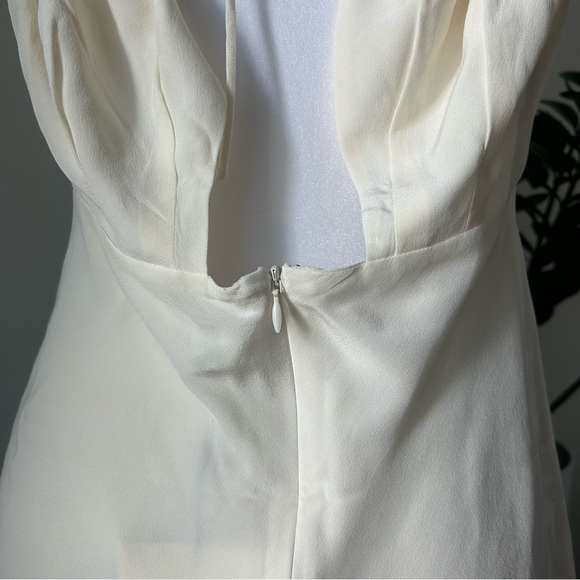 Off-White Gathered Silk Top - Picture 11 of 14